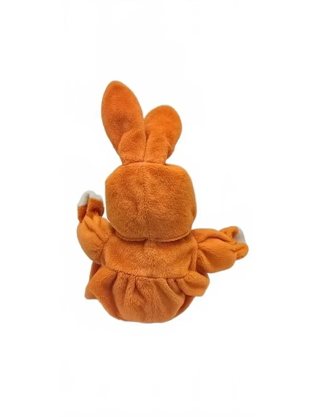 G.A.C. Plush Bunny Costume Bear - Orange and White Soft Toy